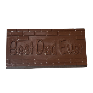 Handmade "Best Dad Ever" Chocolate Bar - Milk, Dark, White Choc