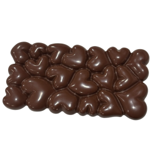 Handmade Hearts Chocolate Bar - Milk, Dark, White Choc